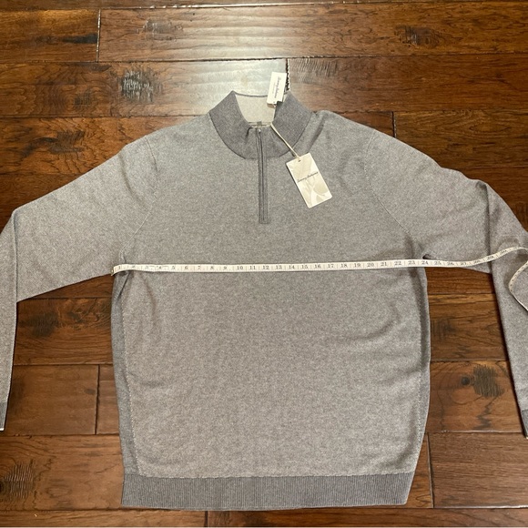 Tommy Bahama Island Zone Coolside Half Zip XLT Big And Tall Bala Shark Gray - Picture 3 of 10